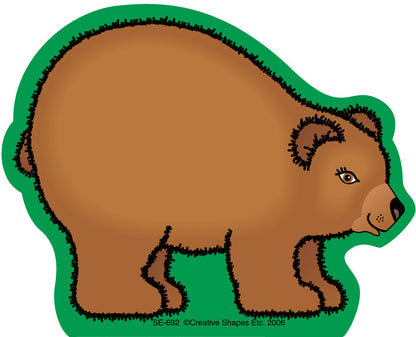 SHAPES ETC. Mini Notepad - Bear/Wild