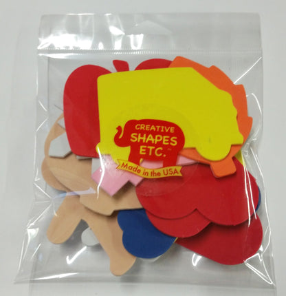 SHAPES ETC. Small Adhesive Assorted Pack Creative Foam Cut-Outs