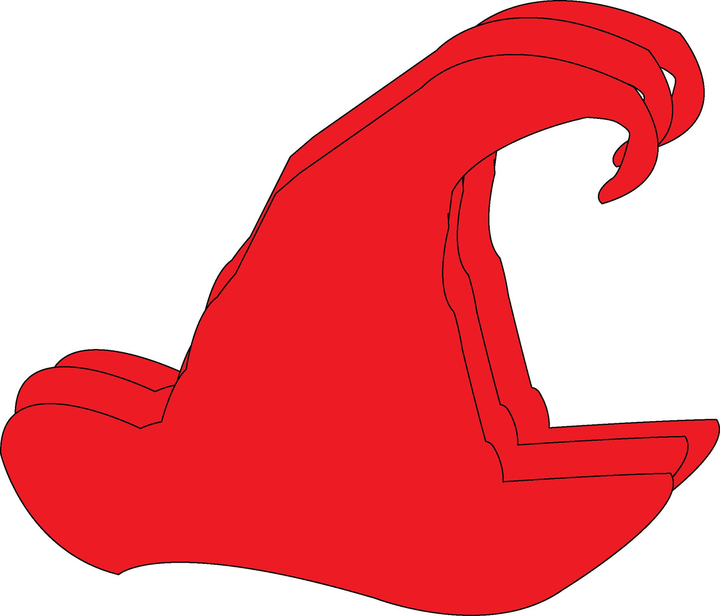 SHAPES ETC. Small Single Color Creative Foam Cut-Outs - Santa Hat