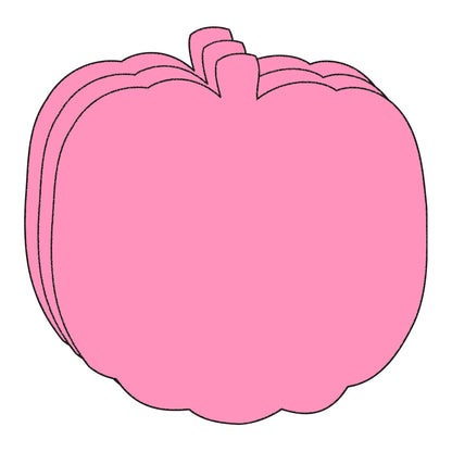 Large Pink Foam Pumpkin Cut-Outs, 5.5" – Pack of 15