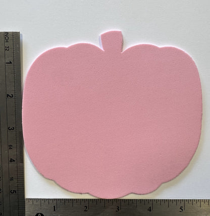 Large Pink Foam Pumpkin Cut-Outs, 5.5" – Pack of 15