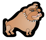 SHAPES ETC. Mini Notepad - Bulldog