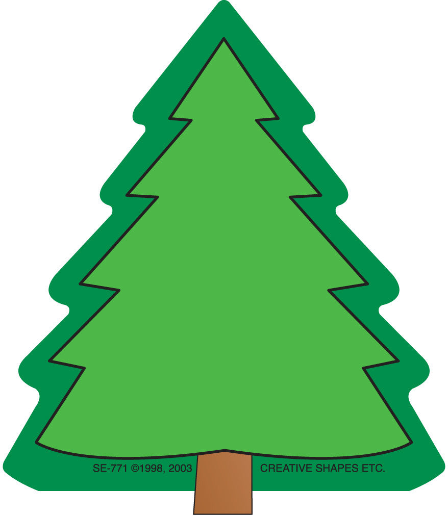 SHAPES ETC. Mini Notepad - Fir Tree