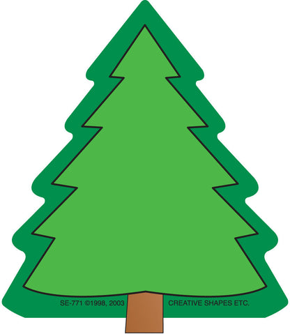 SHAPES ETC. Mini Notepad - Fir Tree