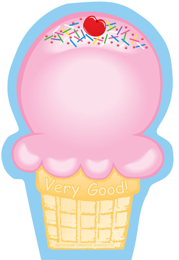 SHAPES ETC. Mini Notepad - Ice Cream Cone