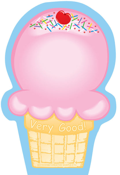 SHAPES ETC. Mini Notepad - Ice Cream Cone