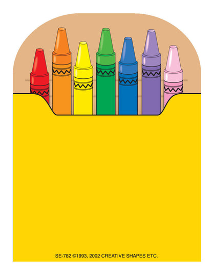 SHAPES ETC. Mini Notepad - Crayon Box
