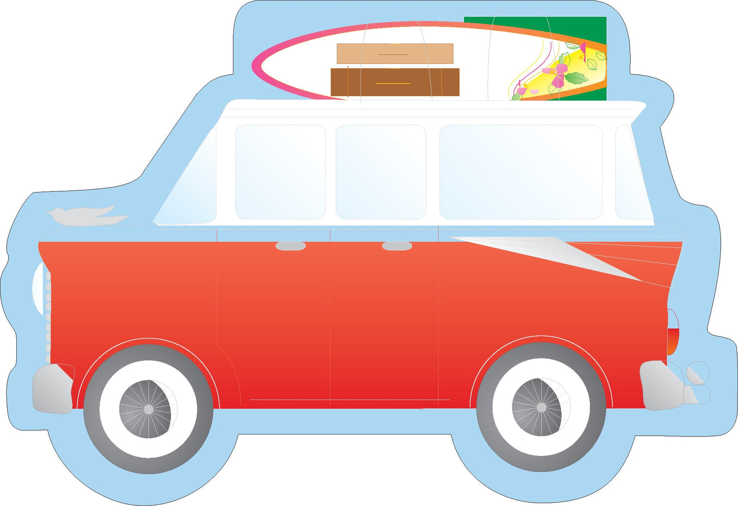 SHAPES ETC. Mini Notepad - Beach Buggy