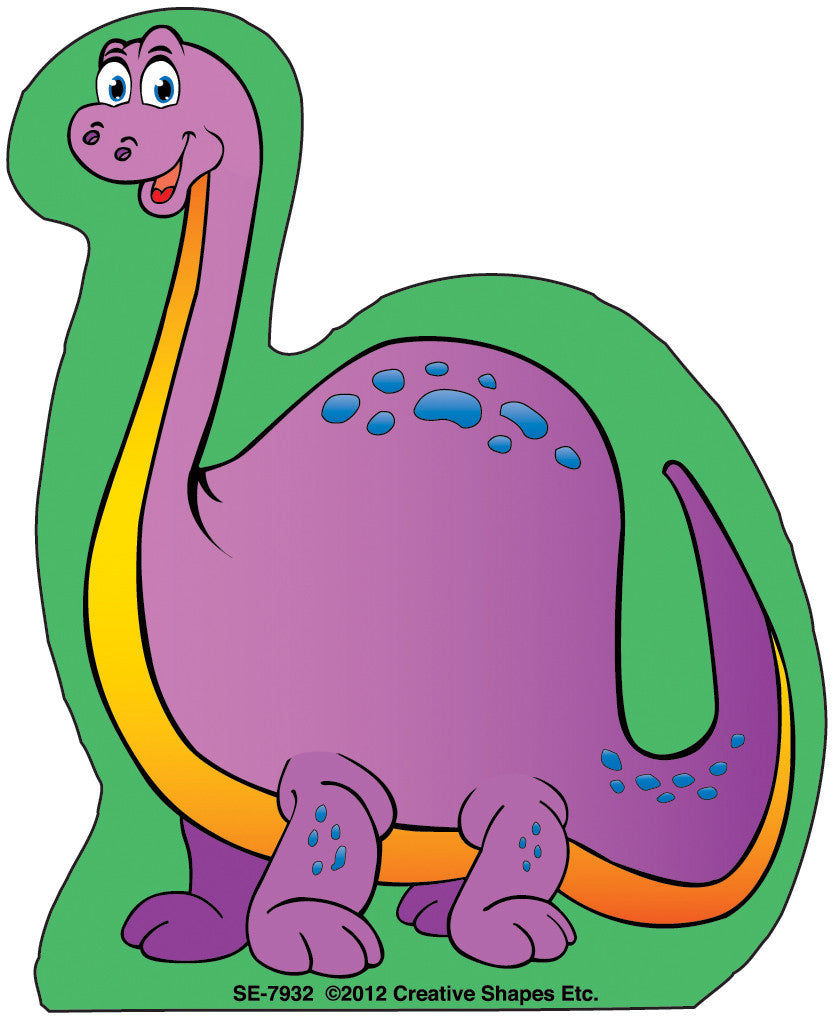 SHAPES ETC.  Notepad - Brontosaurus Dinosaur