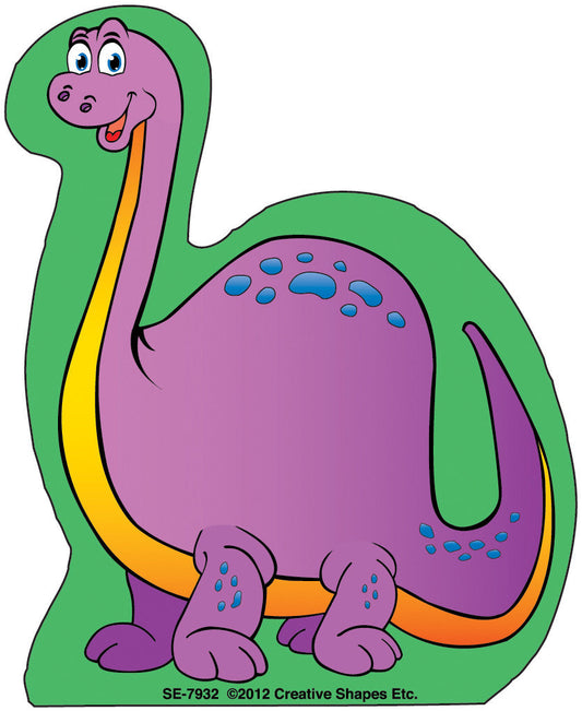SHAPES ETC.  Notepad - Brontosaurus Dinosaur
