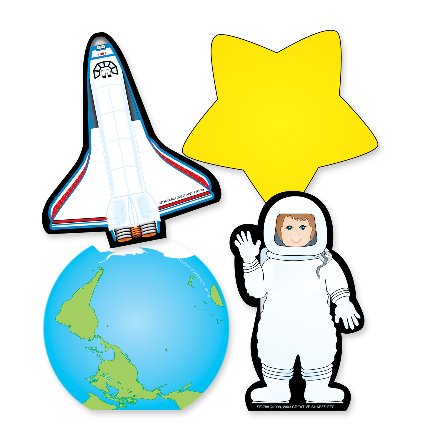SHAPES ETC. Mini Notepad Set - Space