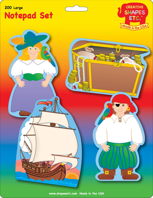 SHAPES ETC.  Large Notepad Set - Pirate