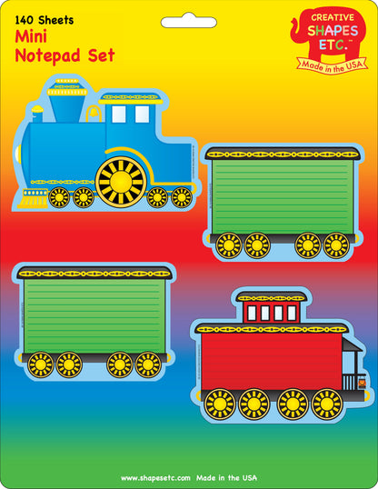 SHAPES ETC. Mini Notepad Set - Train