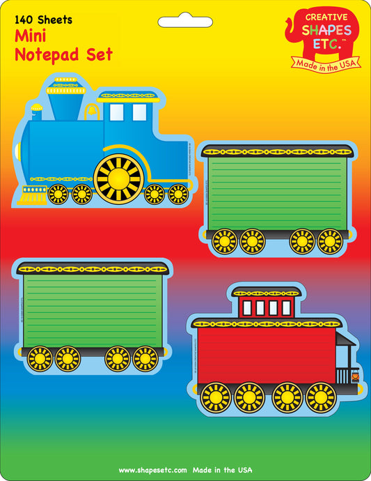 SHAPES ETC. Mini Notepad Set - Train