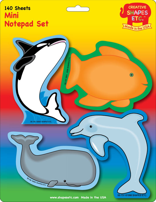 SHAPES ETC. Mini Notepad Set - Ocean