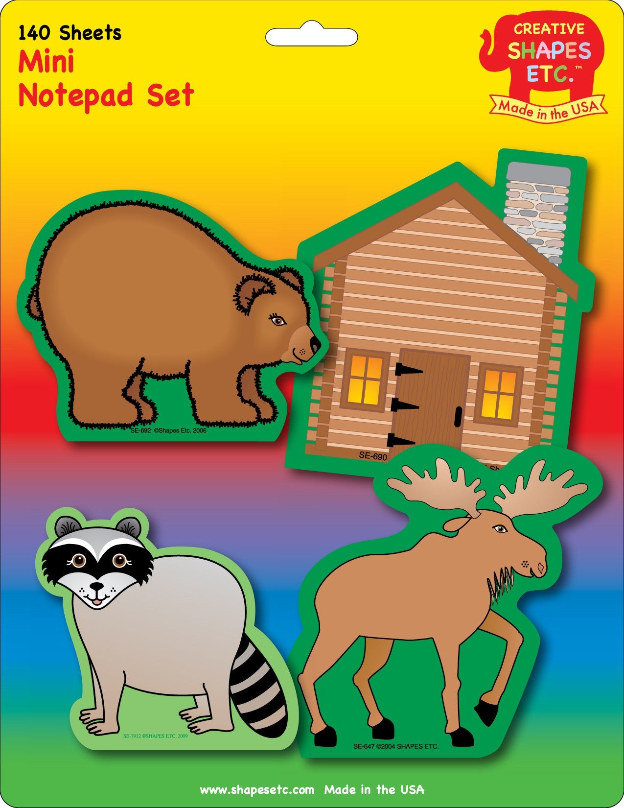 SHAPES ETC. Mini Notepad Set - Great Outdoors