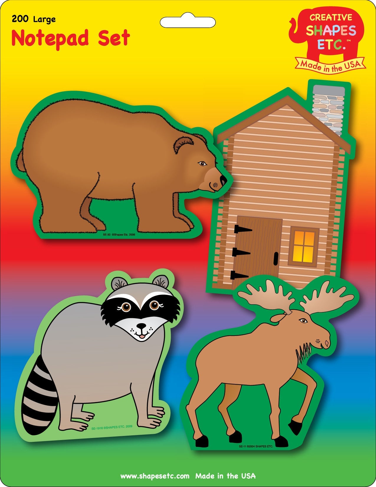 SHAPES ETC. Large Notepad Set - Great Outdoors