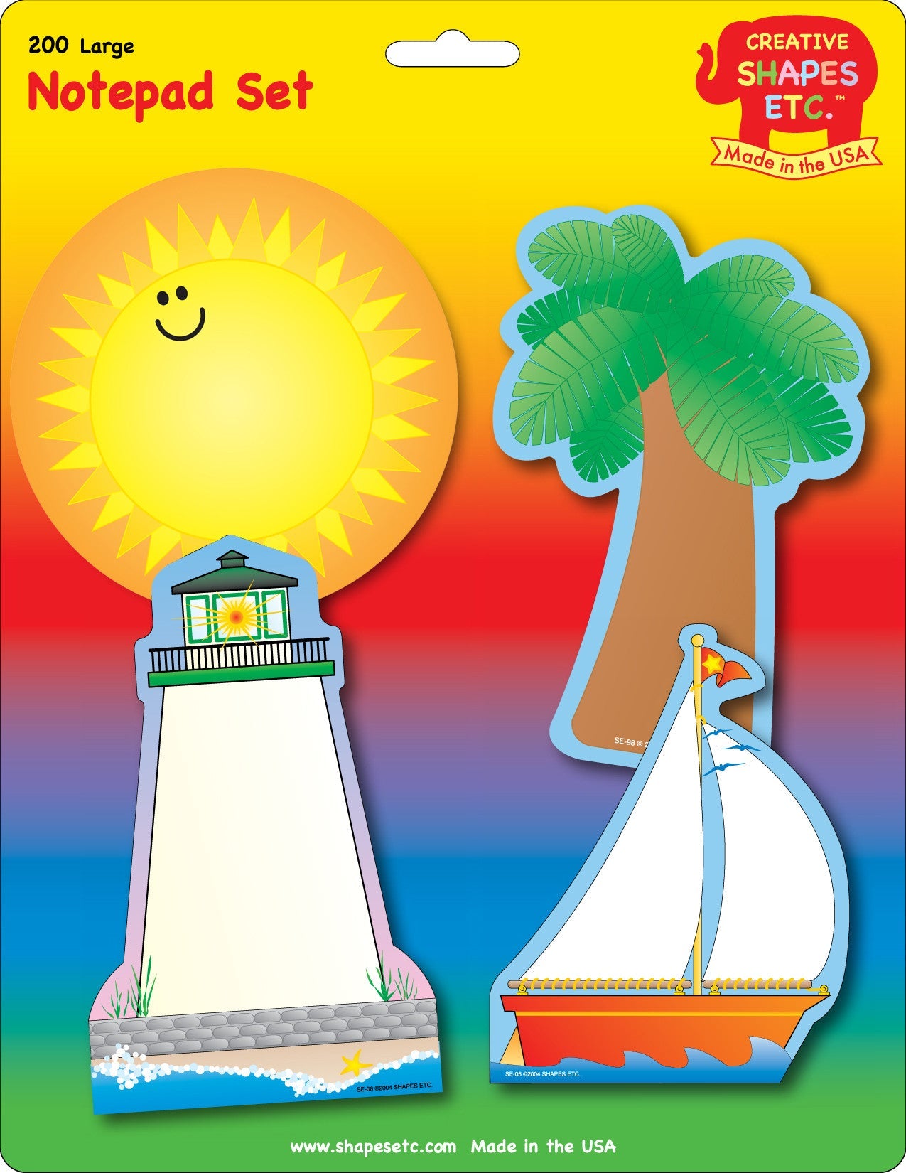SHAPES ETC. Large Notepad Set - Seaside