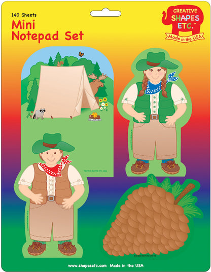 SHAPES ETC. Mini Notepad Set - Camping