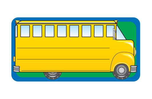SHAPES ETC. Nametag - School Bus