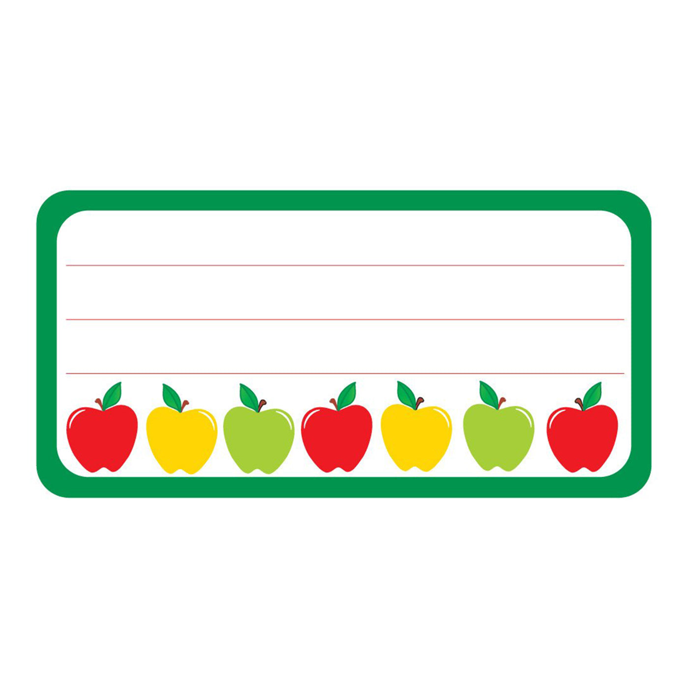 SHAPES ETC. Nametag - Apples