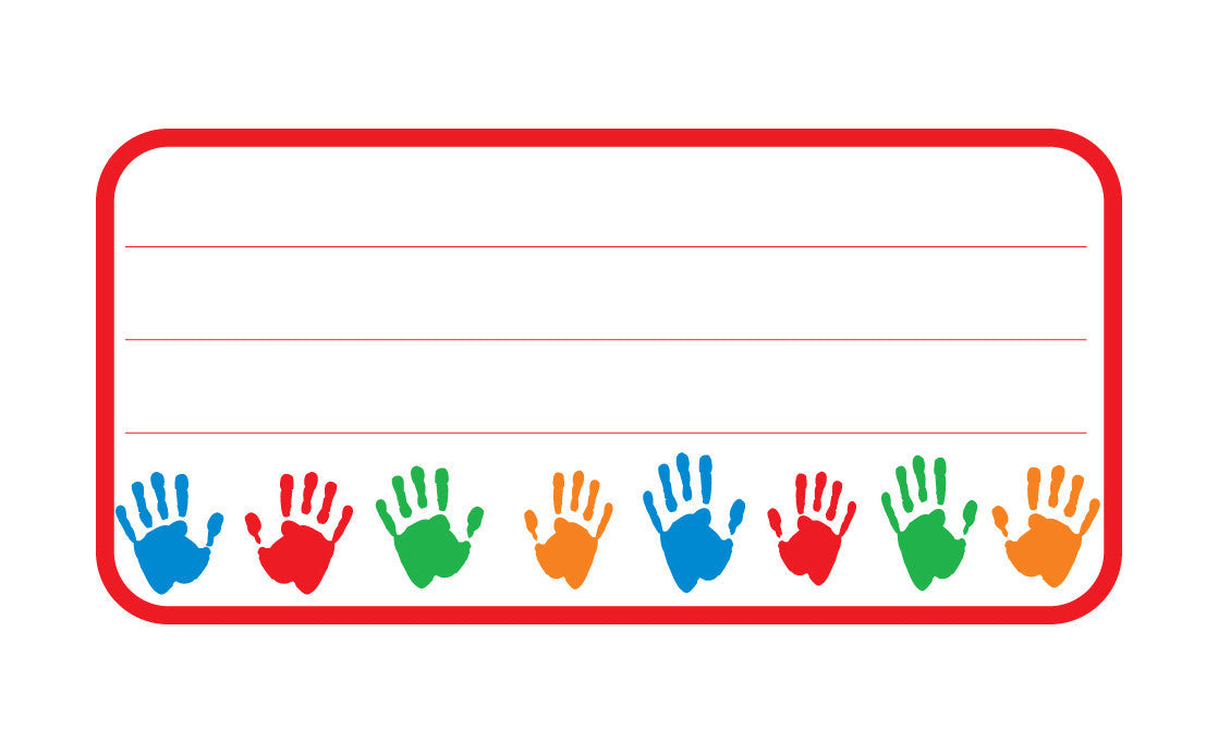 SHAPES ETC. Nametag - Hands