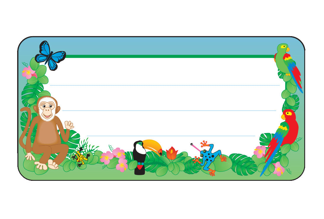 SHAPES ETC. Nametag - Rainforest