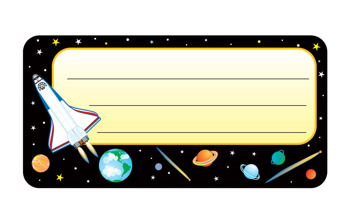 SHAPES ETC. Nametag - Space