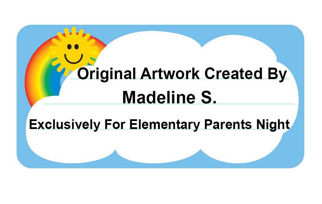 SHAPES ETC. Nametag - Rainbow Labels