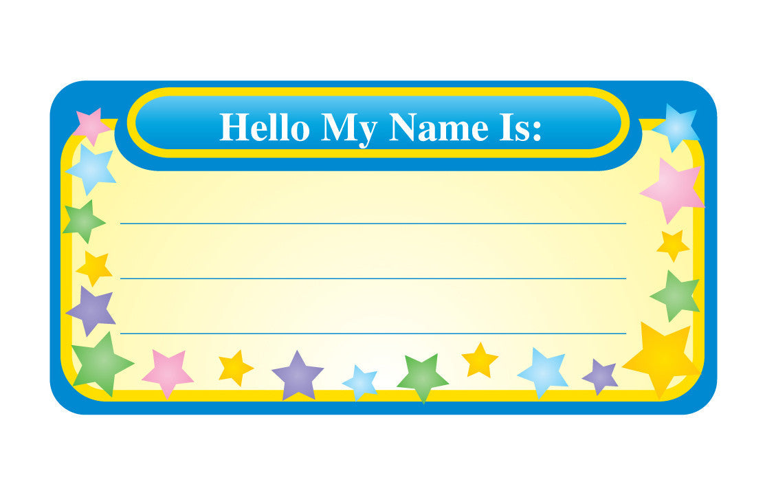 SHAPES ETC. Nametag - My Name Is