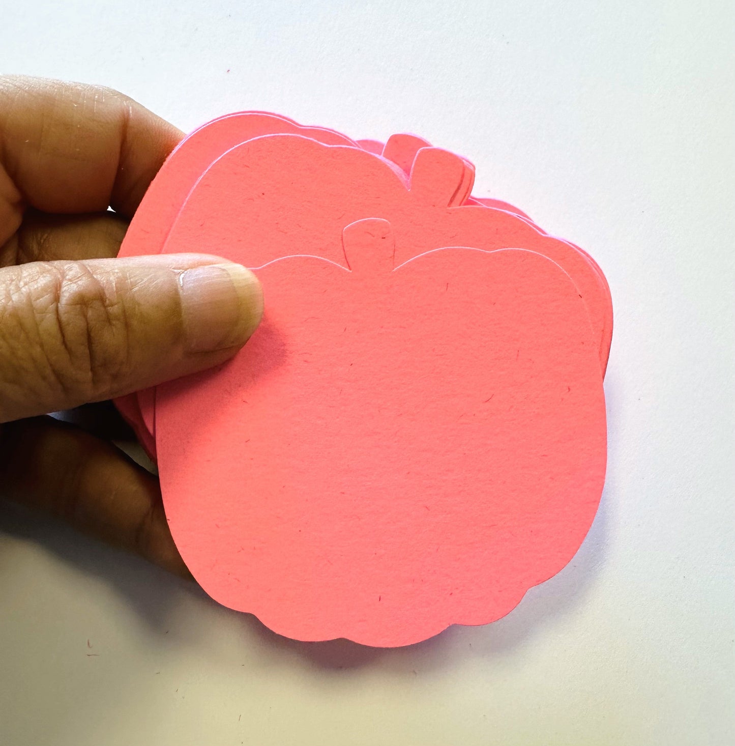 SHAPES ETC. Small Single Color Cut-Out - Pretty in Pink-O-Ween Pumpkin