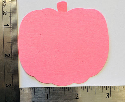 SHAPES ETC. Small Single Color Cut-Out - Pretty in Pink-O-Ween Pumpkin