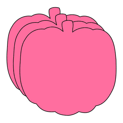 SHAPES ETC. Small Single Color Cut-Out - Pretty in Pink-O-Ween Pumpkin