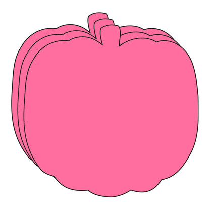 SHAPES ETC.  Large Single Color Cut-Out - Pretty in Pink-O-Ween Pumpkin