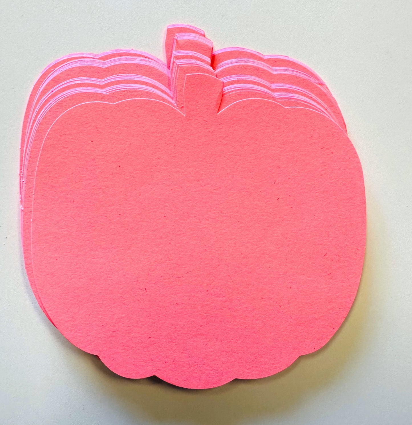 SHAPES ETC.  Large Single Color Cut-Out - Pretty in Pink-O-Ween Pumpkin