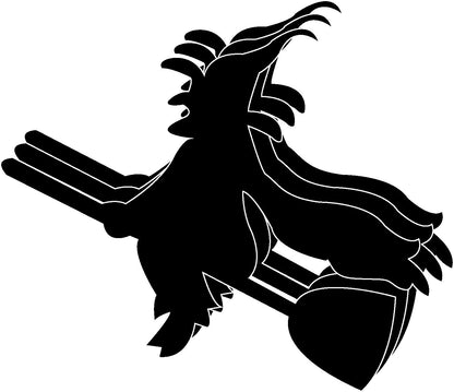 SHAPES ETC. Large Single Color Cut-Out - Witch