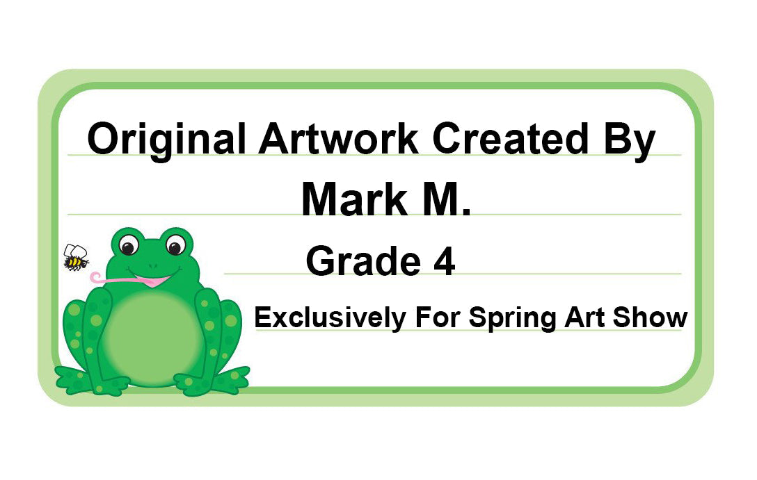 SHAPES ETC. Nametag - Frog