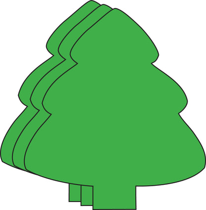 SHAPES ETC. Large Single Color Creative Foam Cut-Outs - Evergreen Tree