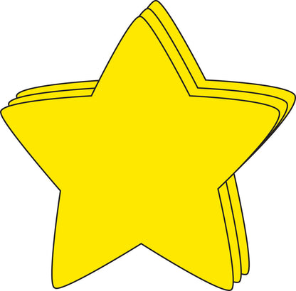 SHAPES ETC. Star Large Single-Color Creative Cut-Outs- 5.5"