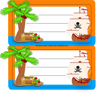 SHAPES ETC.  Nametag - Pirate