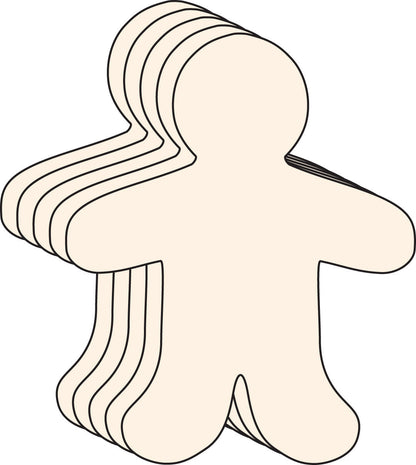 SHAPES ETC. Large Single Color Creative Foam Cut-Outs - Person