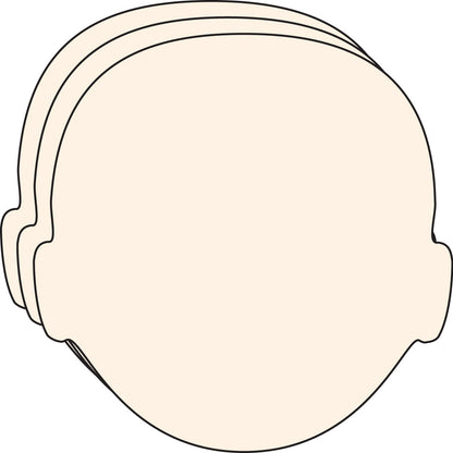 SHAPES ETC. Large Single Color Cut-Out - Face