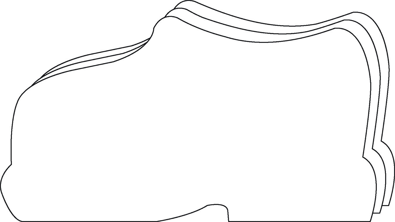 SHAPES ETC. Large Single Color Cut-Out -  Shoe