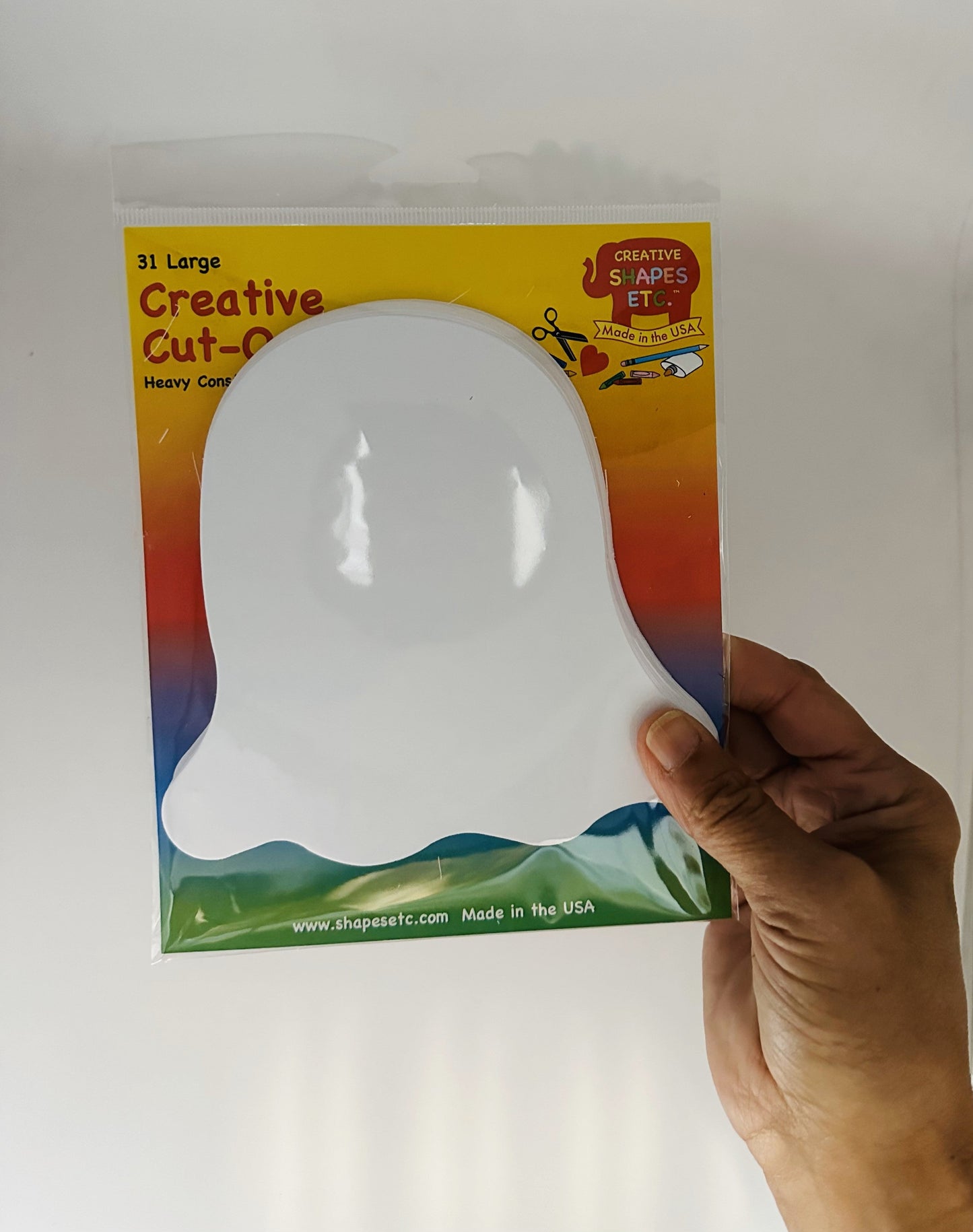 SHAPES ETC. Large Single Color - Ghost  Cut-Out