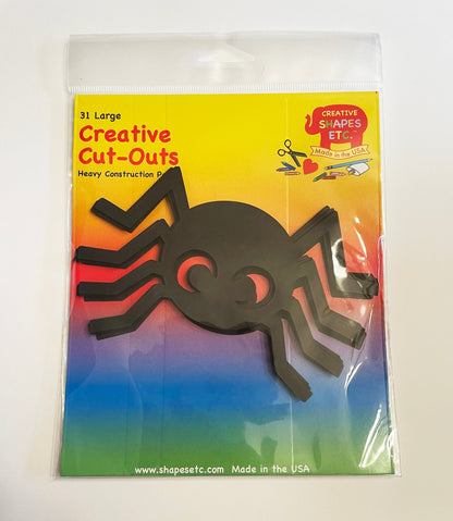 SHAPES ETC. Spider Cut-Out Large Single Color