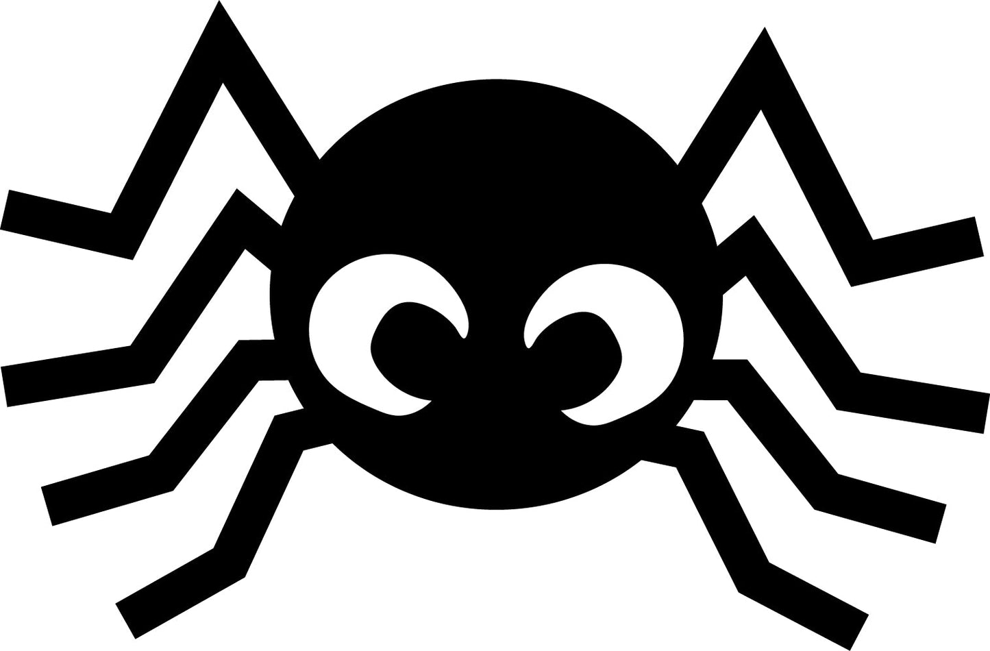SHAPES ETC. Spider Cut-Out Large Single Color