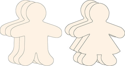 SHAPES ETC.  Kid Shape Set Single Color Large Cut-Outs- 5.5”