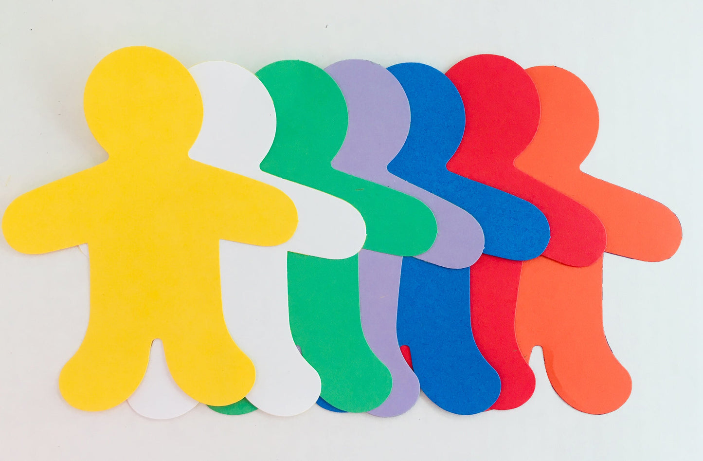 SHAPES ETC. Person Large Assorted Color Creative Cut-Outs- 5.5"