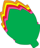 SHAPES ETC. Leaf Assorted Color Creative Cut-Outs- 5.5"
