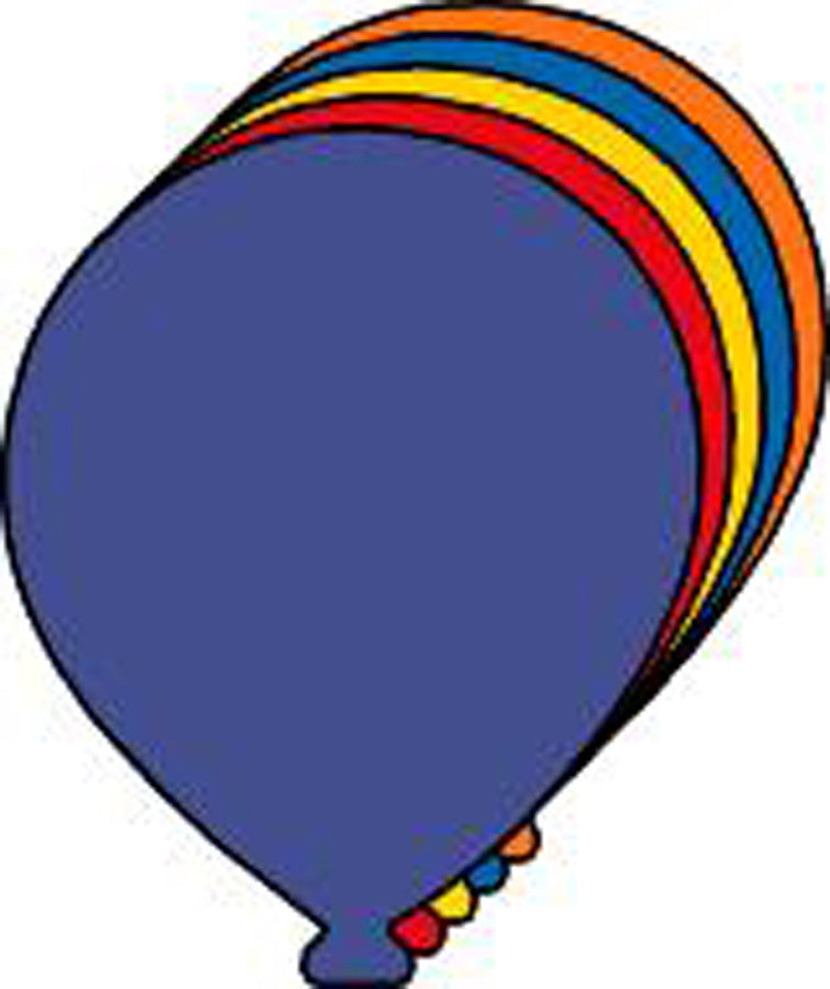 SHAPES ETC. Large Assorted Color Creative Foam Cut-Outs - Balloon